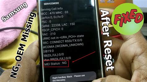 Samsung Cert Patched After Reset Imei Status Ng Oem Fixed Youtube