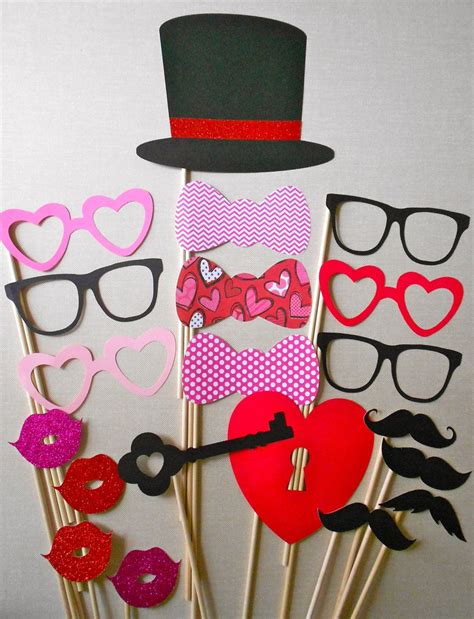 Valentines Photo Booth Props Printable Pdf File For Your Diy Etsy Artofit