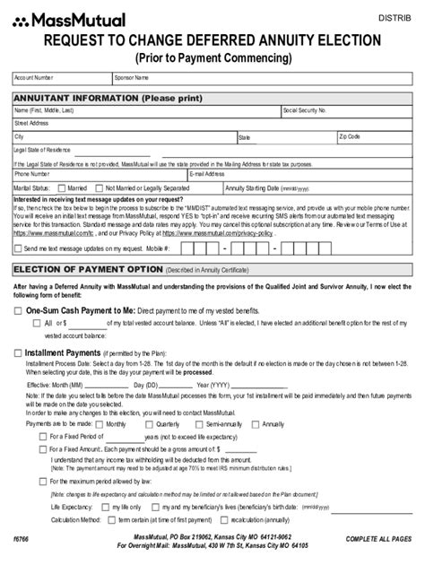 Fillable Online QDRO Processing Form Part 1 Live Mutual MassMutual