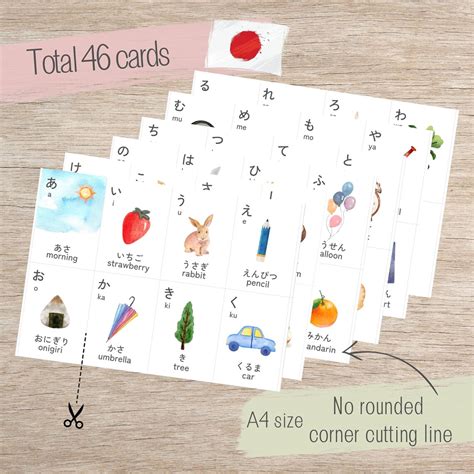 Hiragana Flashcards ,japanese Flashcards, Printablehiragana, Japanese ...