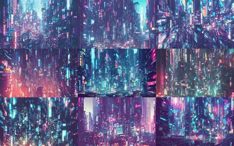 Digital Illustration Of Cyberpunk Tokyo Cityscape Stable Diffusion