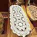 Amazon Janef White Handmade Crochet Doilies Cotton Table Runner