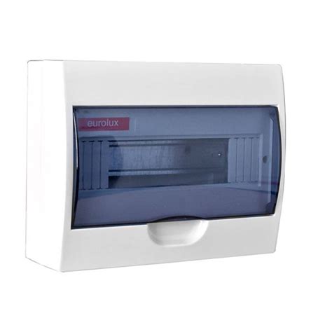 Eurolux 12 Way Din Rail Distribution Board Plastic Surface Mounted