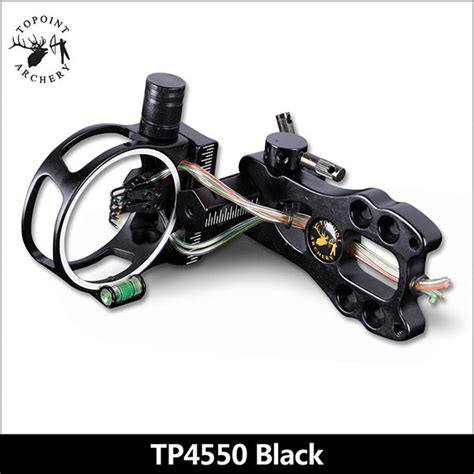 Topoint Bow Sight 5pin Fibre Optic Micro Adjustment Sight Tp4550 Topointarchery