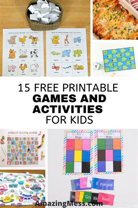 45 Free Printable Games For Kids Printable Games And Learning Activities