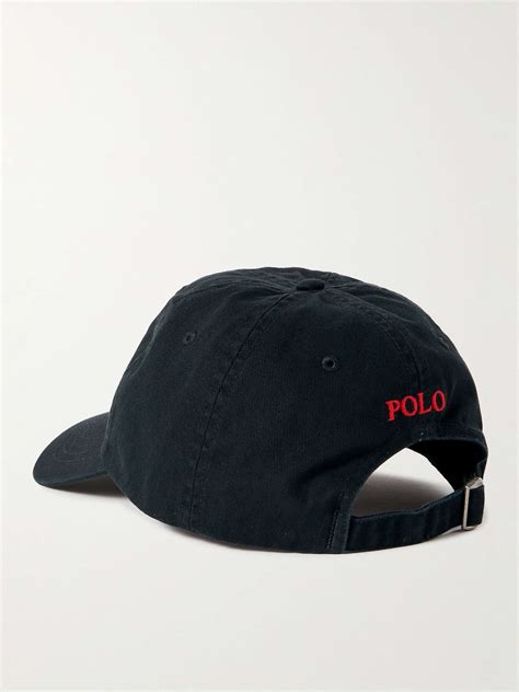 Polo Ralph Lauren Logo Embroidered Cotton Twill Baseball Cap For Men