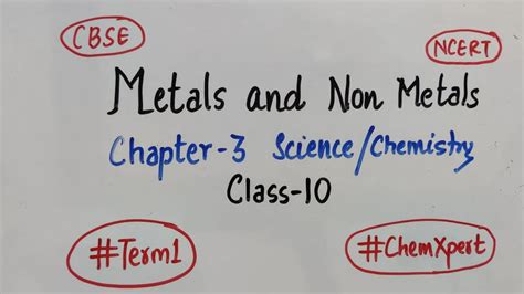 Class 10 Chemistry MCQ Term 1 Chapter 3 Metals And Nonmetals MCQs