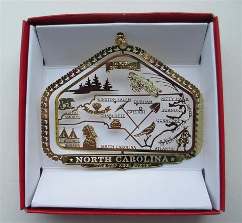 North Carolina State Christmas Ornament Raleigh Charlotte