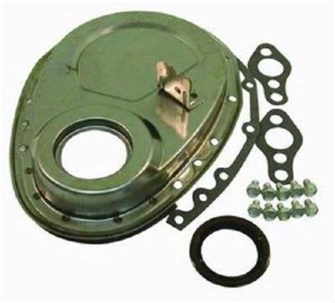 Raw Sbc Chevy Timing Chain Cover W Large Tab Kit Pirate Mfg