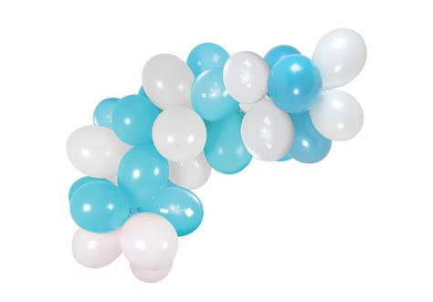 Guirnalda De Globos Celeste Y Blanco Globox