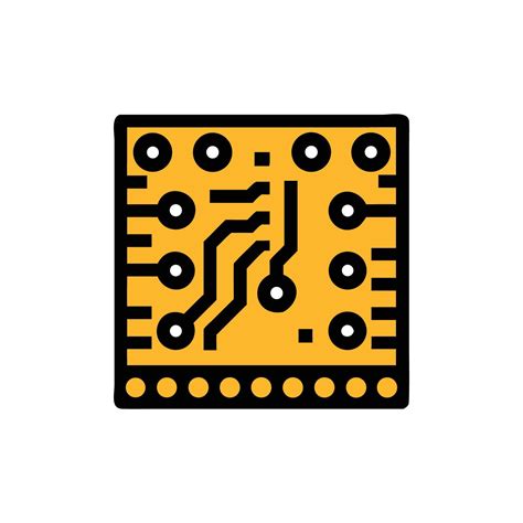 yellow  black circuit board technology minimal design