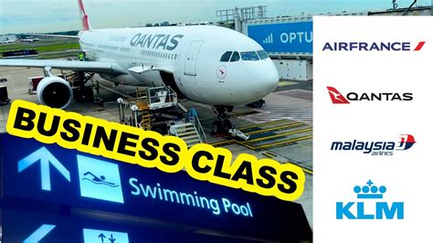 MEGA Business Class Review KLM Qantas Air France Malaysian