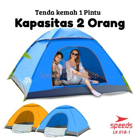 Jual Speeds Tenda Camping Biru Kapasitas Orang Tenda Otomatis Outdoor