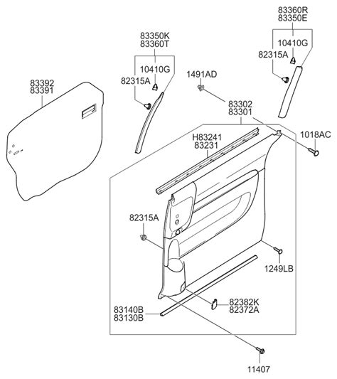 D Cs Genuine Kia Panel Assembly Rear Door Window