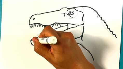 EASY How To Draw DINOSAUR From JURASSIC WORLD Baryonyx