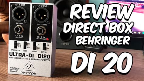 Review Direct Box Behringer Ultra Di Di Agilidade Na Edi O De