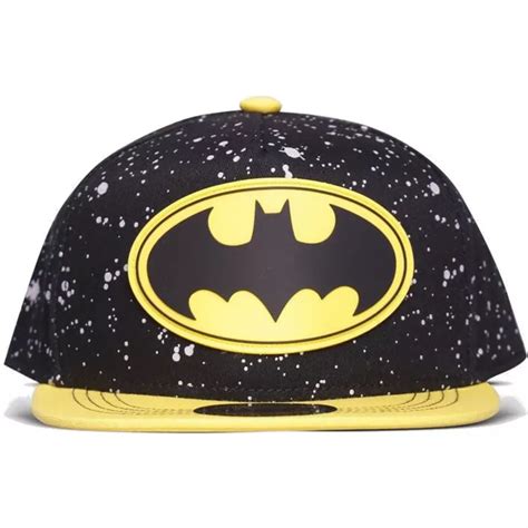 Bon Plano Preto E Amarelo Snapback Para Crian A Batman Dc Comics Da