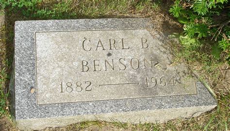 Carl Bernhard Benson Homenaje De Find A Grave