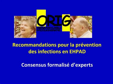 Ppt Recommandations Pour La Pr Vention Des Infections En Ehpad