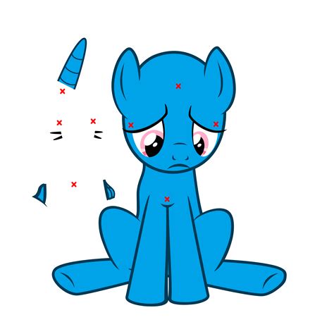 Base Sad Pony By Crasydwarf On Deviantart