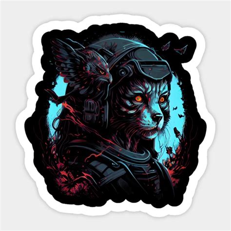 Alien Cat Catshirt Sticker Teepublic