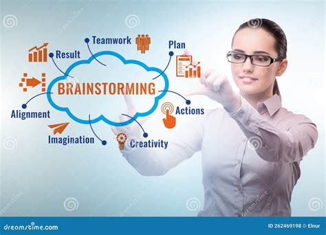 Concept Of Brainstorming As A Solution Tool Stock Photo Image Of