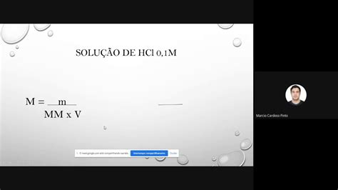 Preparo De Soluções Hcl 0 1 M Youtube