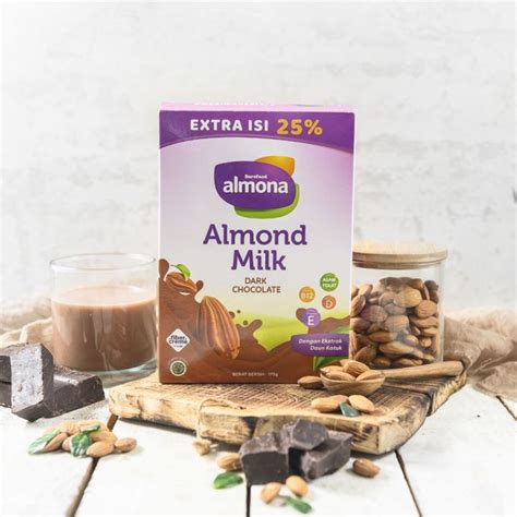 ALMONA Almond Milk Powder ASI BOOSTER With Daun Katuk Dark Chocolate