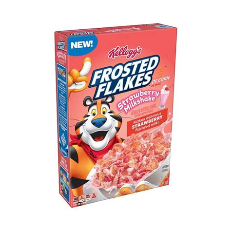 Kelloggs Strawberry Milkshake Frosted Flakes 375g Sweets Online