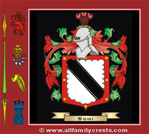 Westcott family crest and meaning of the coat of arms for the surname ...