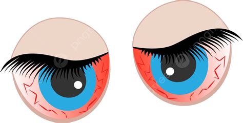 Iconic Cartoon Eyes Expressing Negative Emotions Of Anger And Rage