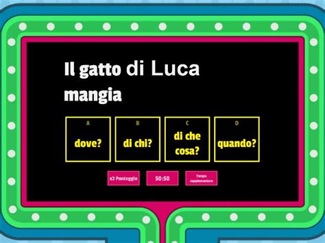 Domande Complementi Gameshow Quiz