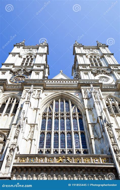 Photo Of Westminster Abbey And Blue Sky Stock Image Image Of Britain