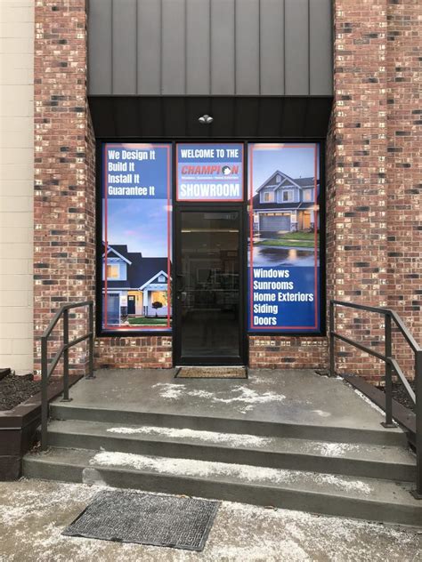 Champion Windows Home Exteriors Print And Install Door Graphics