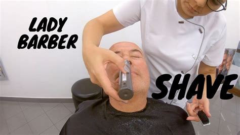 Smooth Shave Lady Barber Youtube