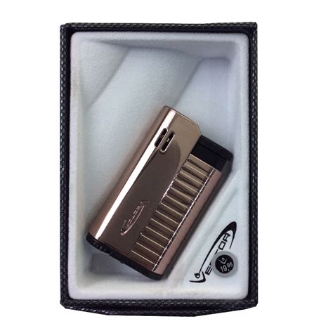 VECTOR HAMMER 03 ROSE GOLD SATIN TORCH LIGHTER