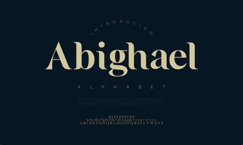 Abighael Premium Lujo Elegante Alfabeto Letras Y N Meros Elegante Boda