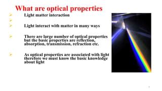 Optical Properties of Solids | PPT