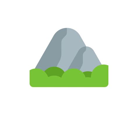 Premium Vector | Mountain vector isolated icon emoji illustration mountain vector emoticon