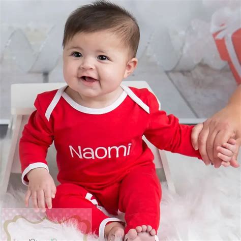 Personalized Christmas Pajamas Full Piece Newborn infant Christmas ...