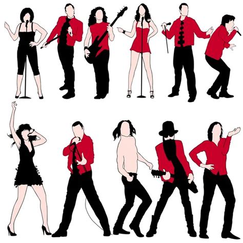 12 Salsa Dancers Silhouettes Set Stock Vector Image By ©kaludov 6828721