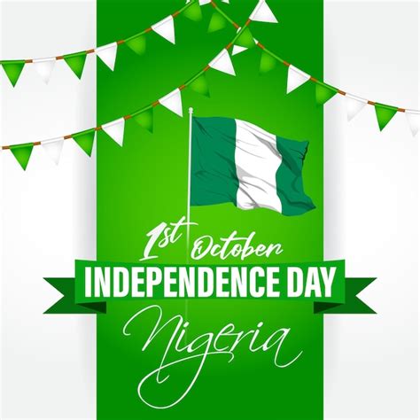 Illustration Vectorielle Pour Le Jour De L Ind Pendance Du Nigeria