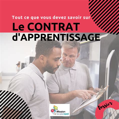 Le Contrat Dapprentissage Mission Locale Nord