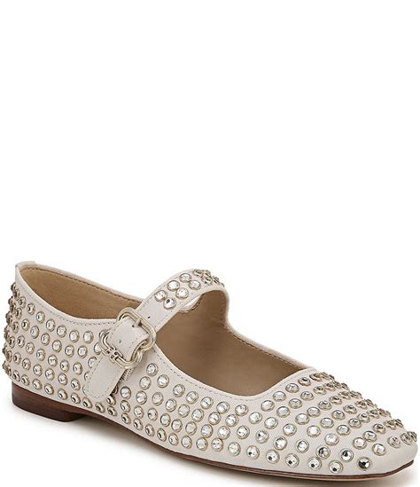 Sam Edelman Michaela Gem Embellished Mary Jane Flats Dillard S