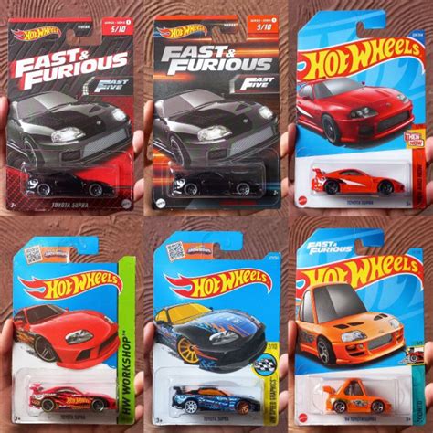 Jual HOT WHEELS TOYOTA SUPRA MK FAST FURIOUS FAST FIVE THEN AND NOW MERAH HW WORKSHOP HITAM
