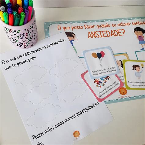 Atividades Para Diminuir A Ansiedade Infantil - Quadro para Momentos de Ansiedade | Amazon.com.br