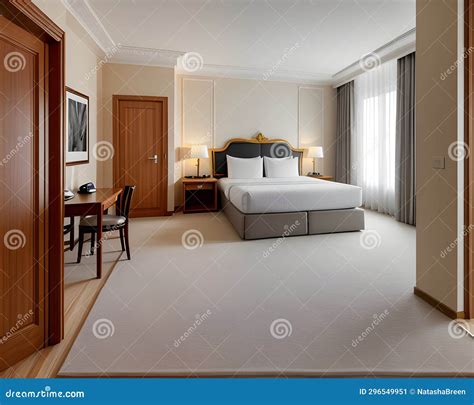 Ultra Realistic Detailed Hotel Villa Room Shot. Stock Image - Image of ...