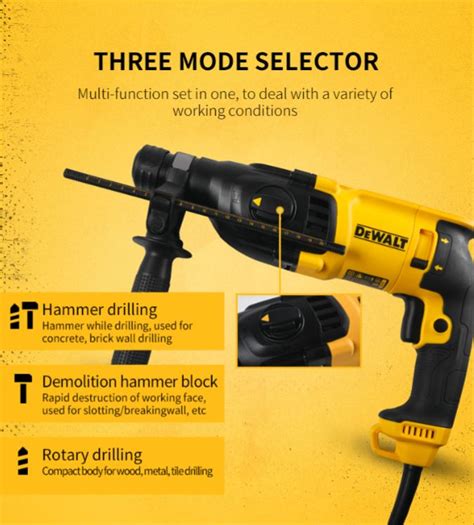 Dewalt D25133k 26mm 3 Mode Rotary Hammer 800w Act Hardware