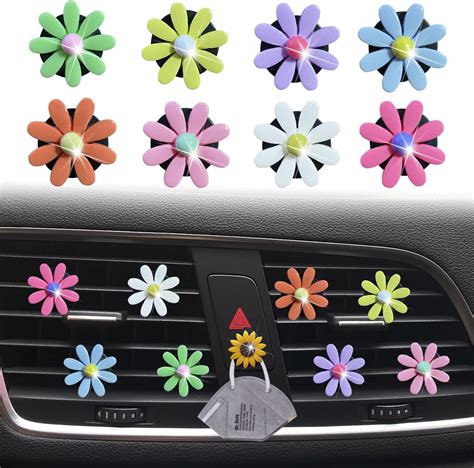 Amazon Pcs Cute Daisy Air Vent Clips Flower Car Air Fresheners