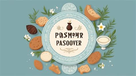 Premium Vector Happy Passover Greeting Vector Illustration